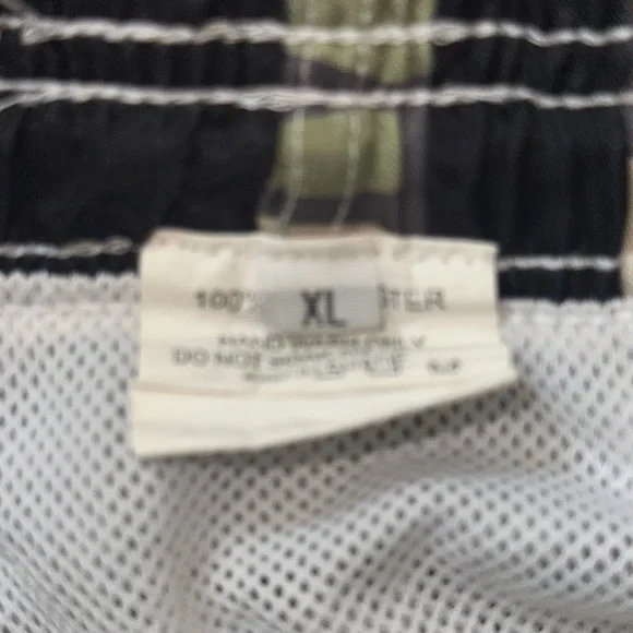 Men's Camouflage and Black Flag Shorts - Picture 2 of 3